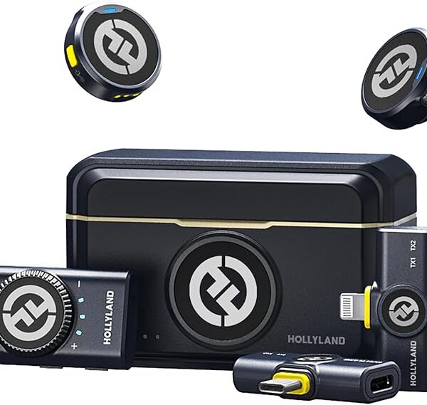 Hollyland Lark M2 Microfone de Lapela sem Fio(2TX+3RX)